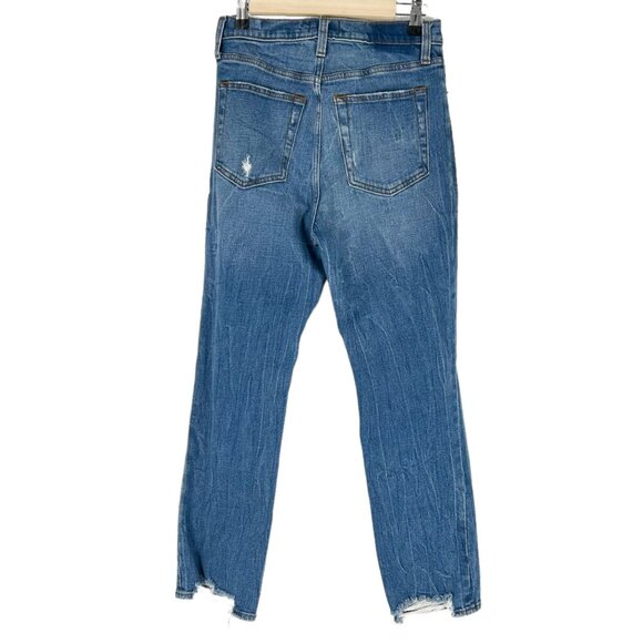 Abercrombie & Fitch Ultra High Rise Straight Distressed Jeans - Picture 2 of 5